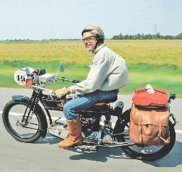 SEP 23: Motorcycle Cannonball Run... photograph by Russell Holder