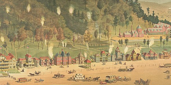 Hot Springs Bathhouse Row, circa. 1888 Hot Springs Bathhouse Row, circa. 1888