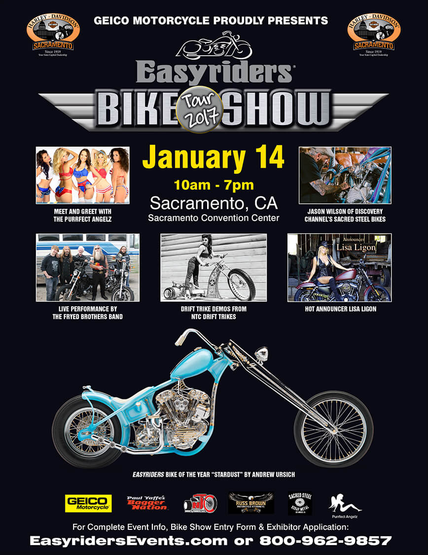 http://www.easyridersevents.com/bikeshow-2014-sacramento.php