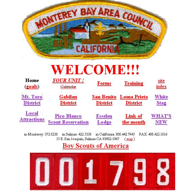 Boy Scouts of America, Monterey Bay Area Council, Monterey
