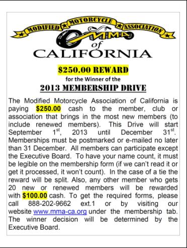 MMA Membership Drive, Sacramento, Ca