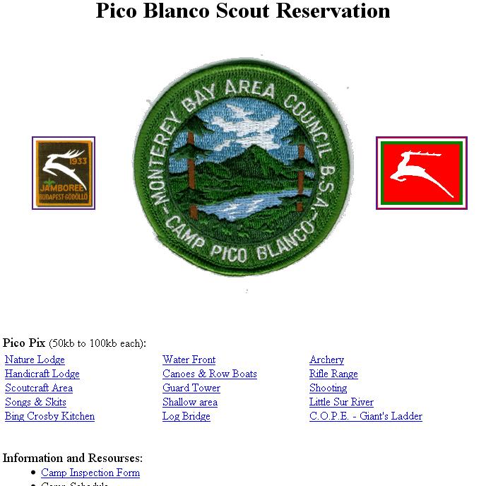 Boy Scouts of America, Monterey Bay Area CouncilPico Blanco Scout Reservation, Big Sur, CA