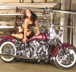 Photo shoot for the October 2011 cover of Thunder Roads Magazine NorCal